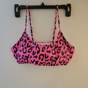 Cheetah print bathing suit top